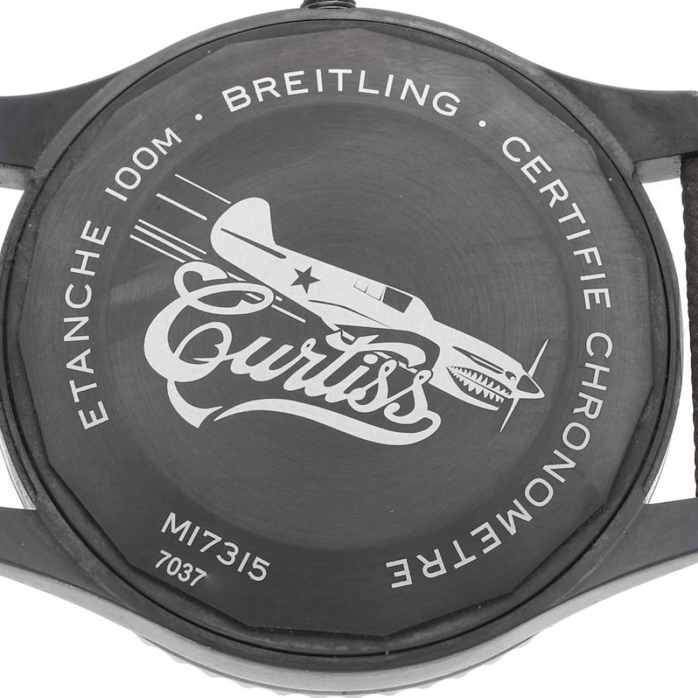Breitling Aviator 8 Curtiss Warhawk Black Steel Watch A17315 Breitling Aviator 8 Curtiss Warhawk Black Steel Watch A17315