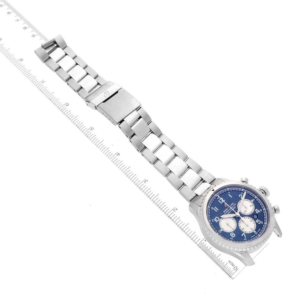 Breitling Navitimer Aviator 8 B01 Blue Dial Steel Mens Watch AB0117 Breitling Navitimer Aviator 8 B01 Blue Dial Steel Mens Watch AB0117