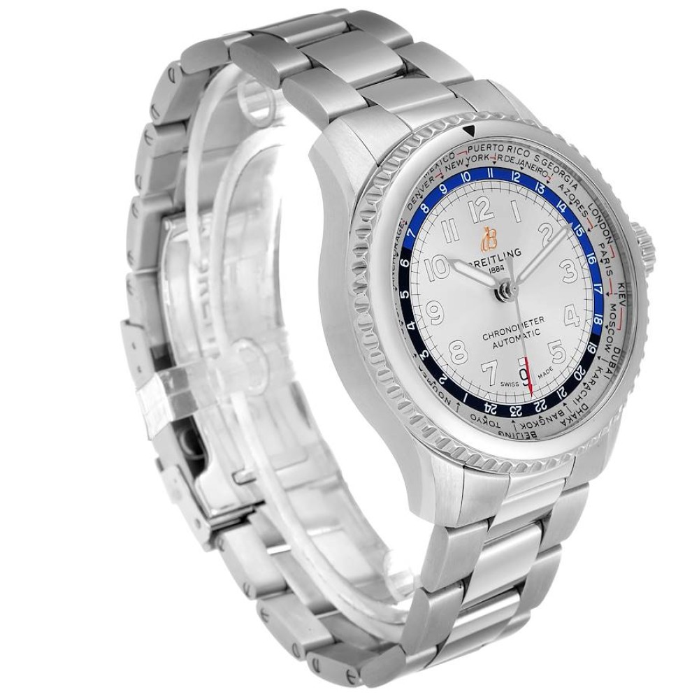 Breitling Aviator 8 Unitime Stainless Steel Mens Watch AB3521 Breitling Aviator 8 Unitime Stainless Steel Mens Watch AB3521