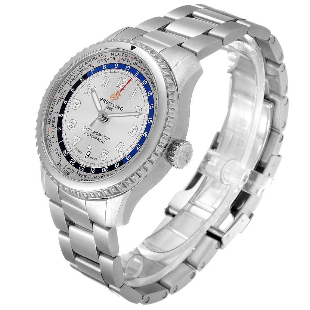 Breitling Aviator 8 Unitime Stainless Steel Mens Watch AB3521 Breitling Aviator 8 Unitime Stainless Steel Mens Watch AB3521