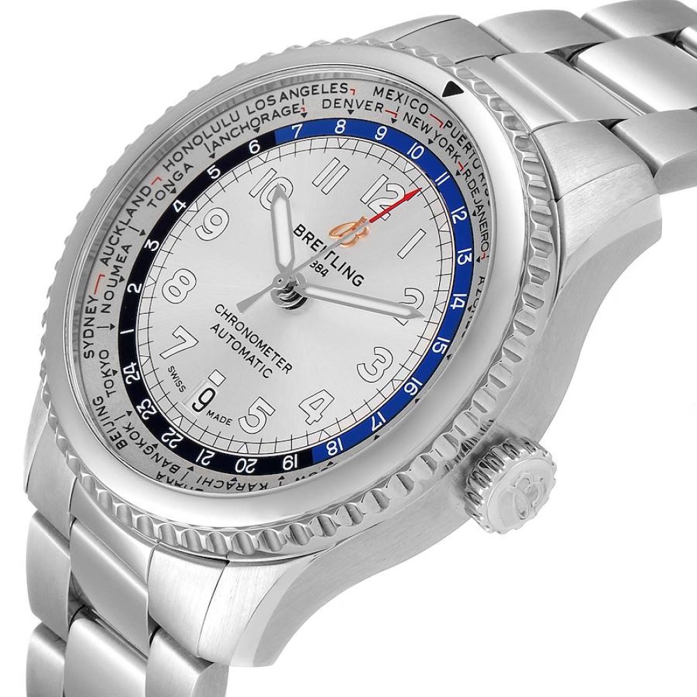 Breitling Aviator 8 Unitime Stainless Steel Mens Watch AB3521 Breitling Aviator 8 Unitime Stainless Steel Mens Watch AB3521