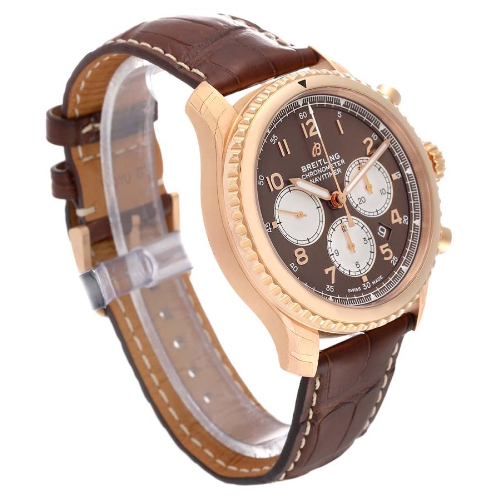 Breitling Navitimer Aviator 8 B01 Rose Gold Mens Watch RB0117 Breitling Navitimer Aviator 8 B01 Rose Gold Mens Watch RB0117