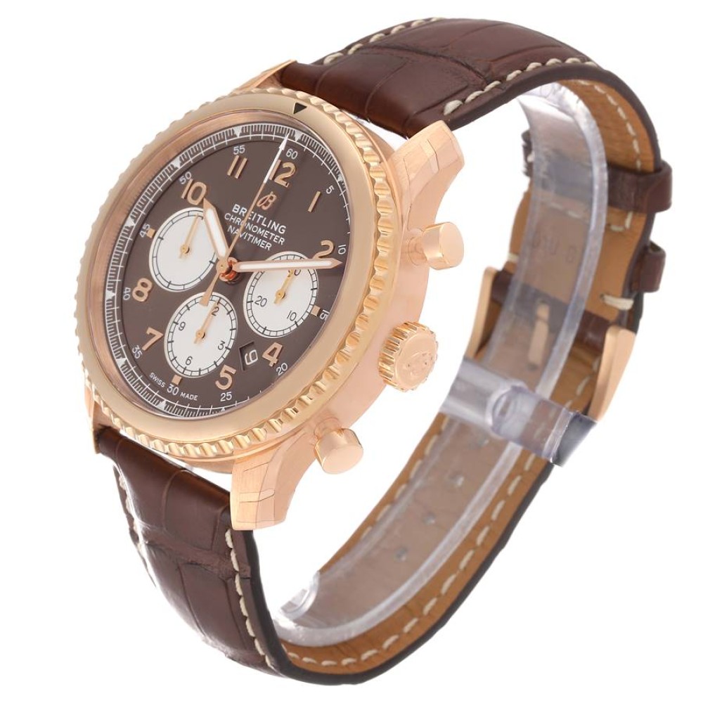 Breitling Navitimer Aviator 8 B01 Rose Gold Mens Watch RB0117 Breitling Navitimer Aviator 8 B01 Rose Gold Mens Watch RB0117