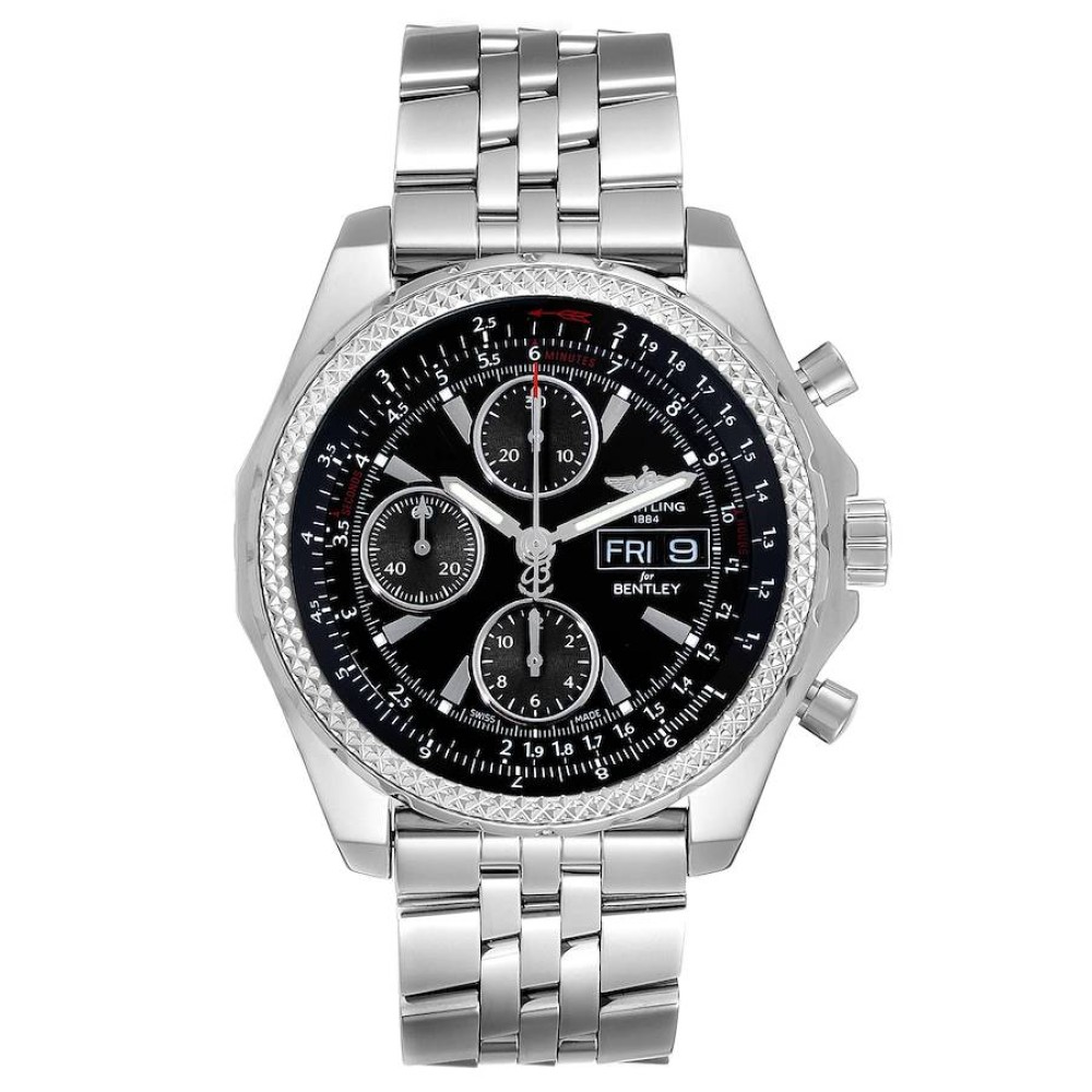 Breitling Bentley Motors GT Special Edition Steel Mens Watch A13362 Breitling Bentley Motors GT Special Edition Steel Mens Watch A13362