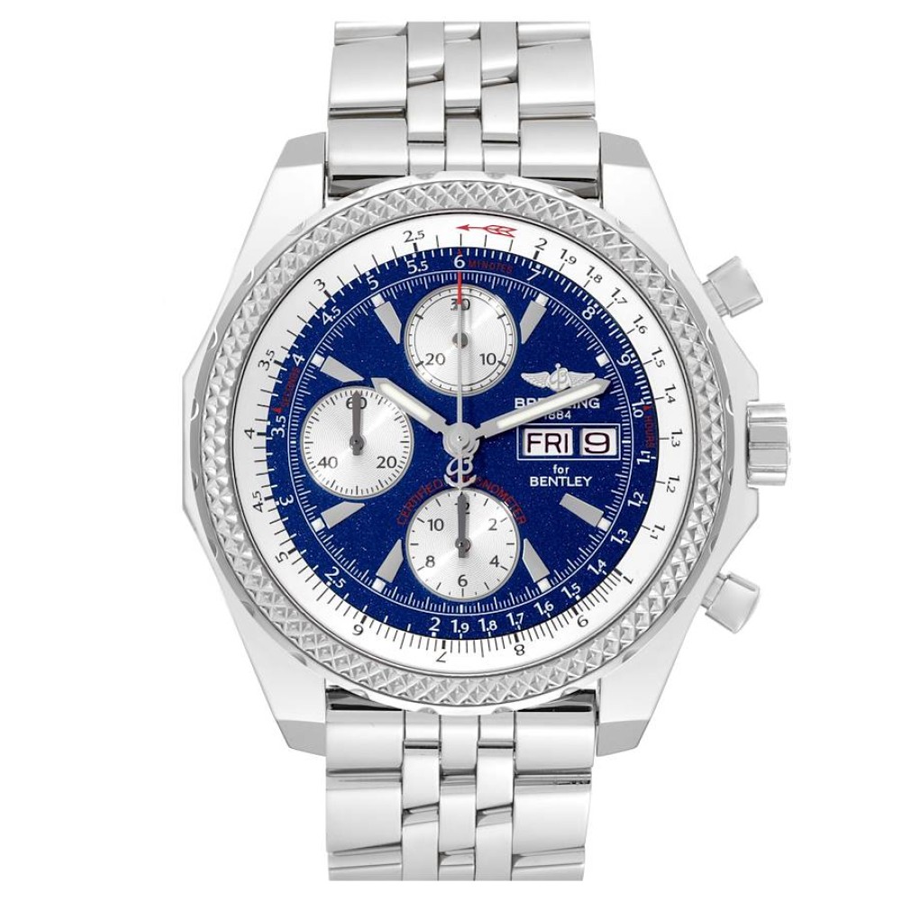 Breitling Bentley Motors GT Blue Dial Sreel Mens Watch A13362 Breitling Bentley Motors GT Blue Dial Sreel Mens Watch A13362