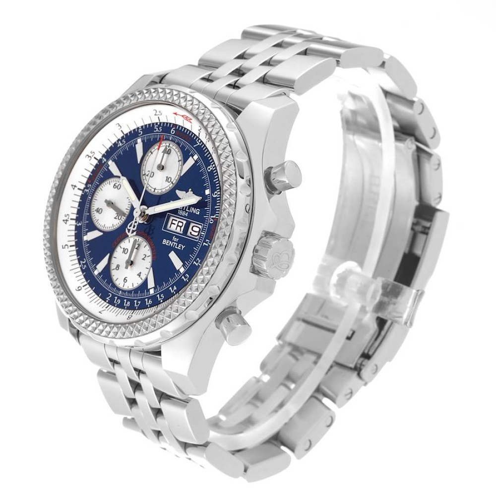 Breitling Bentley Motors GT Blue Dial Sreel Mens Watch A13362 Breitling Bentley Motors GT Blue Dial Sreel Mens Watch A13362