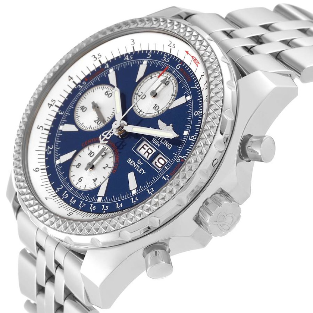 Breitling Bentley Motors GT Blue Dial Sreel Mens Watch A13362 Breitling Bentley Motors GT Blue Dial Sreel Mens Watch A13362