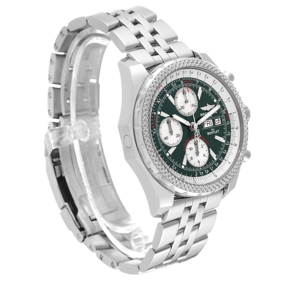 Breitling Bentley Motors GT Green Dial Steel Mens Watch A13362 Breitling Bentley Motors GT Green Dial Steel Mens Watch A13362