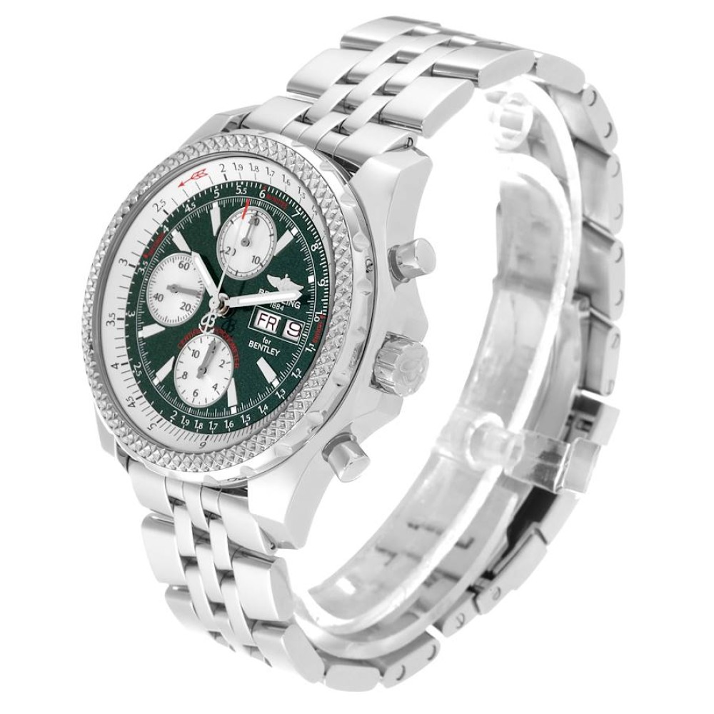 Breitling Bentley Motors GT Green Dial Steel Mens Watch A13362 Breitling Bentley Motors GT Green Dial Steel Mens Watch A13362