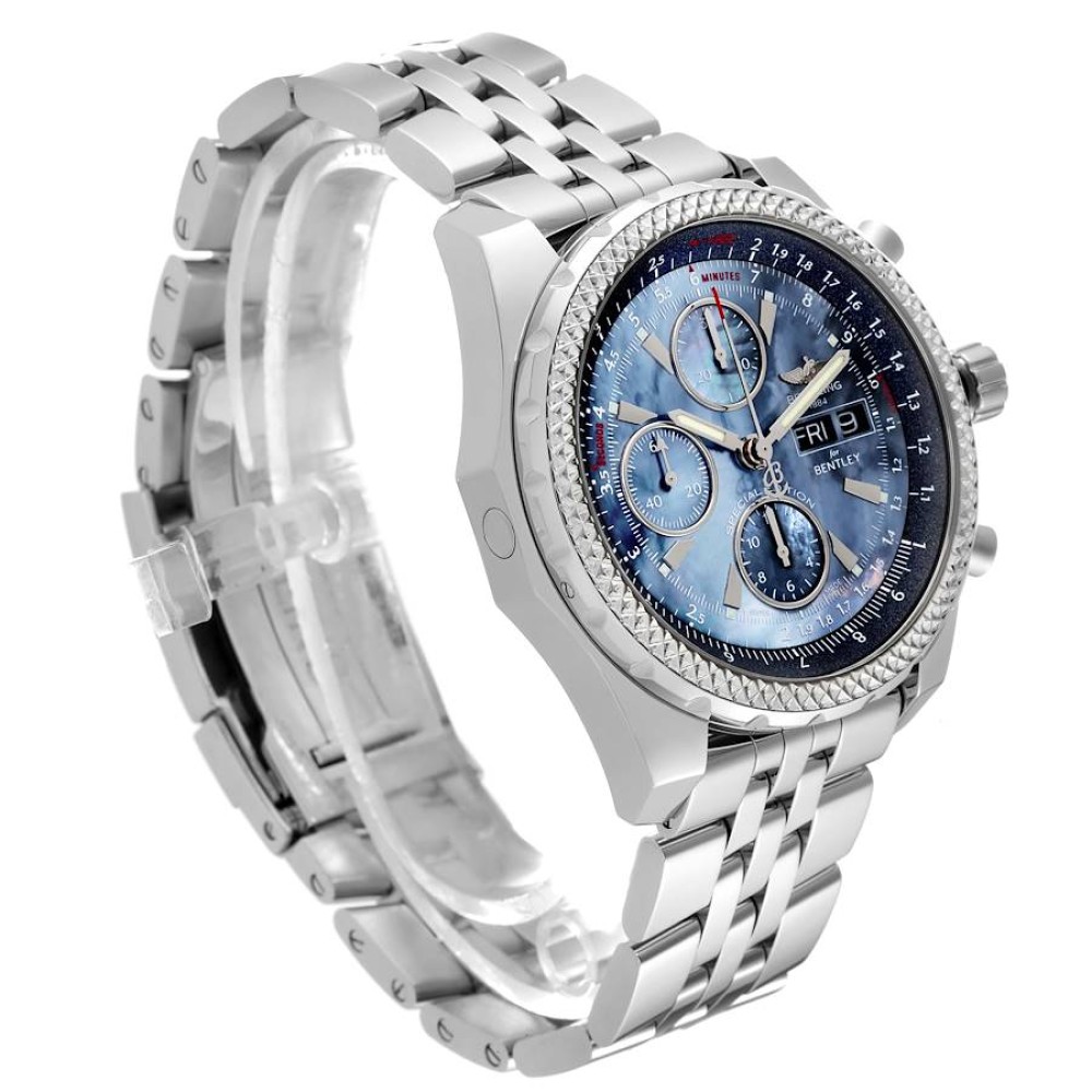 Breitling Bentley Motors GT Mother of Pearl Dial Steel Watch A13362 Breitling Bentley Motors GT Mother of Pearl Dial Steel Watch A13362