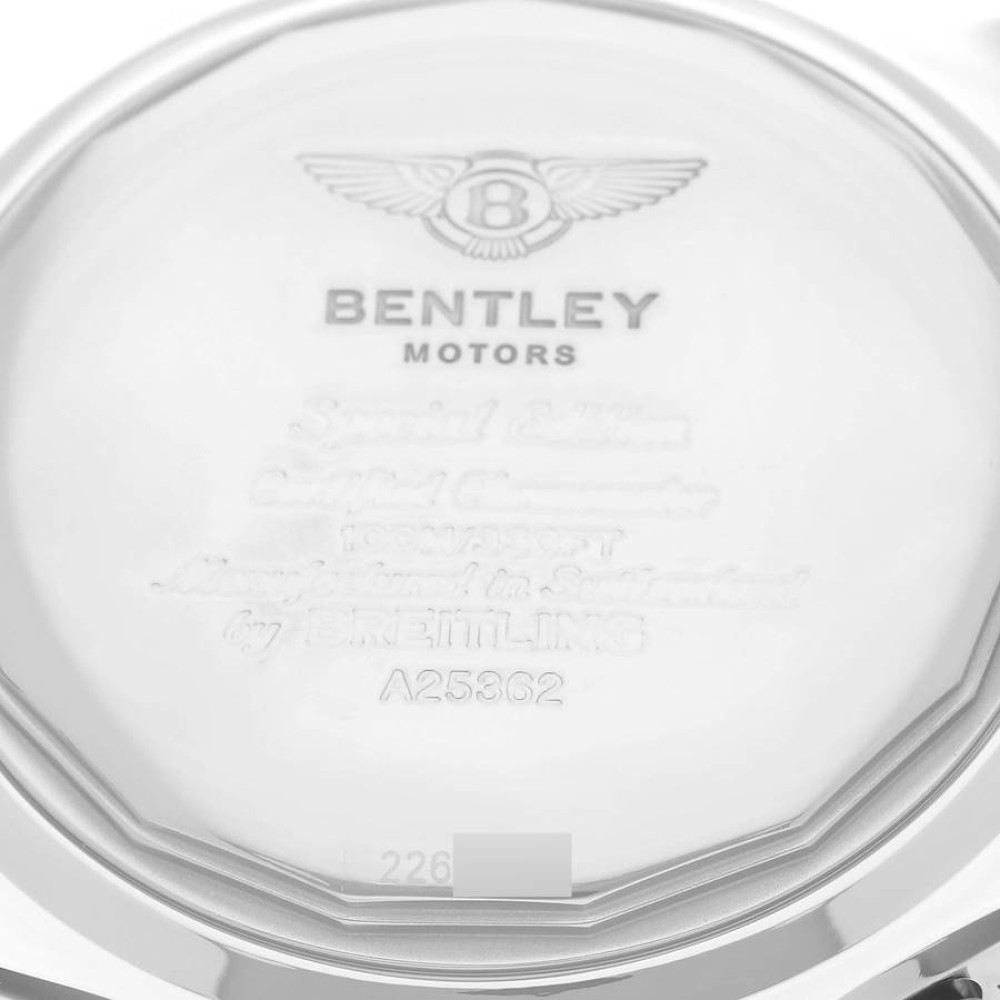 Breitling Bentley Motors Silver Dial Steel Chronograph Mens Watch A25362 Breitling Bentley Motors Silver Dial Steel Chronograph Mens Watch A25362