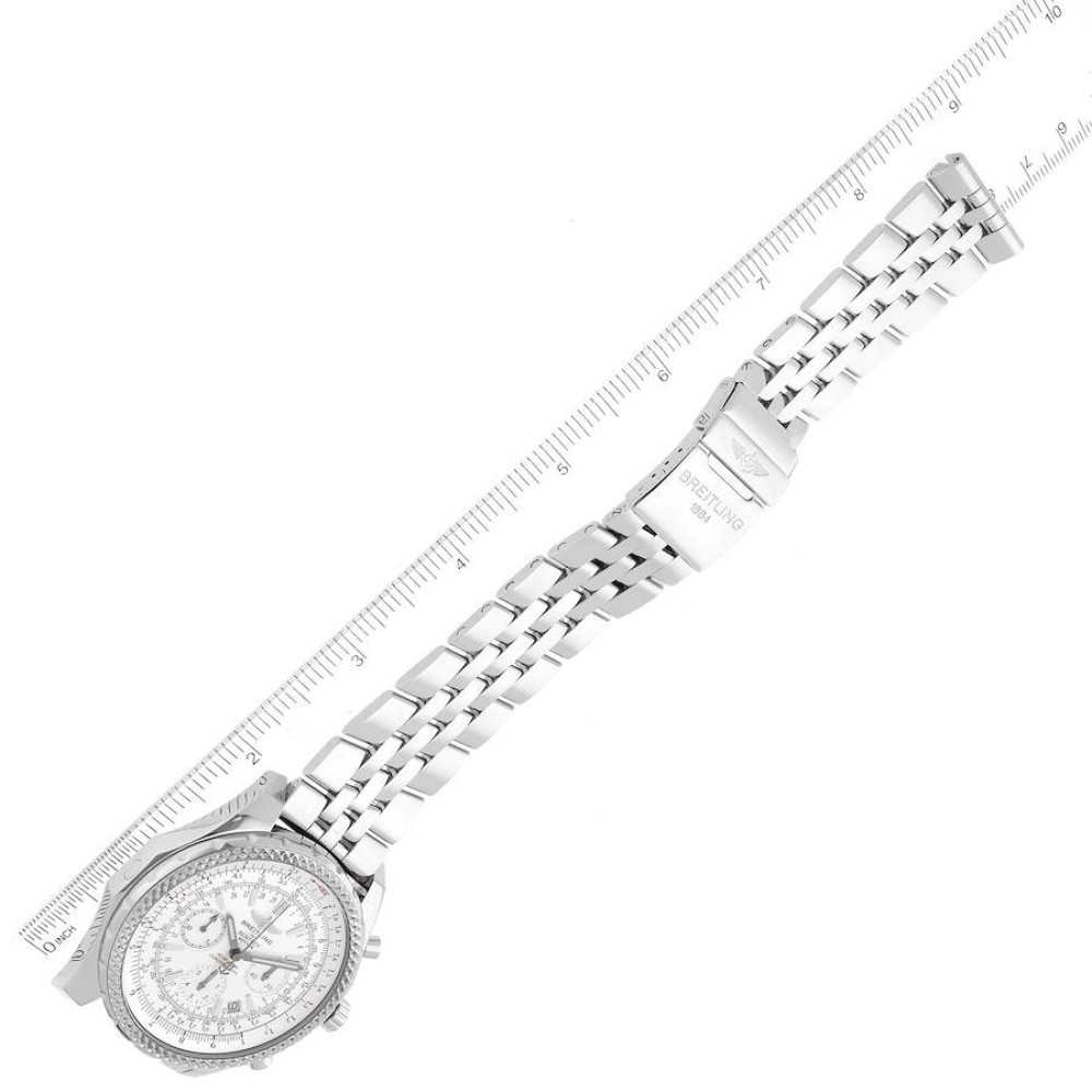 Breitling Bentley Motors Silver Dial Steel Chronograph Mens Watch A25362 Breitling Bentley Motors Silver Dial Steel Chronograph Mens Watch A25362