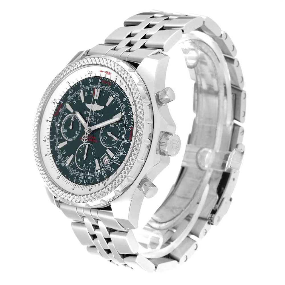 Breitling Bentley Motors Green Dial Chronograph Steel Mens Watch A25362 Breitling Bentley Motors Green Dial Chronograph Steel Mens Watch A25362