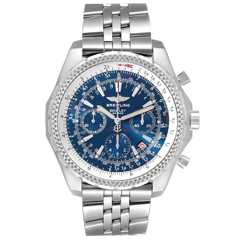 Breitling Bentley Motors Blue Dial Chronograph Steel Mens Watch A25362 Breitling Bentley Motors Blue Dial Chronograph Steel Mens Watch A25362