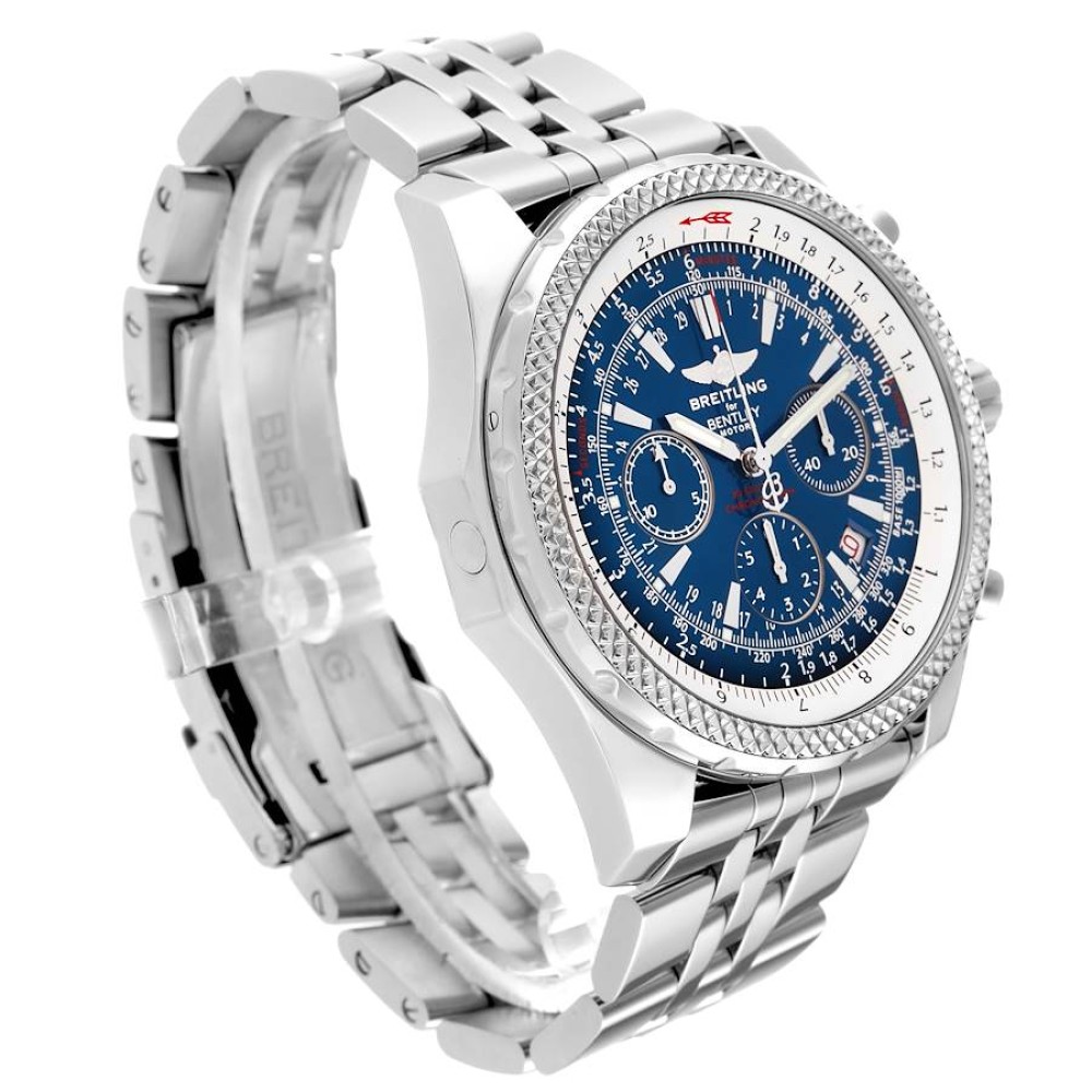 Breitling Bentley Motors Blue Dial Chronograph Steel Mens Watch A25362 Breitling Bentley Motors Blue Dial Chronograph Steel Mens Watch A25362