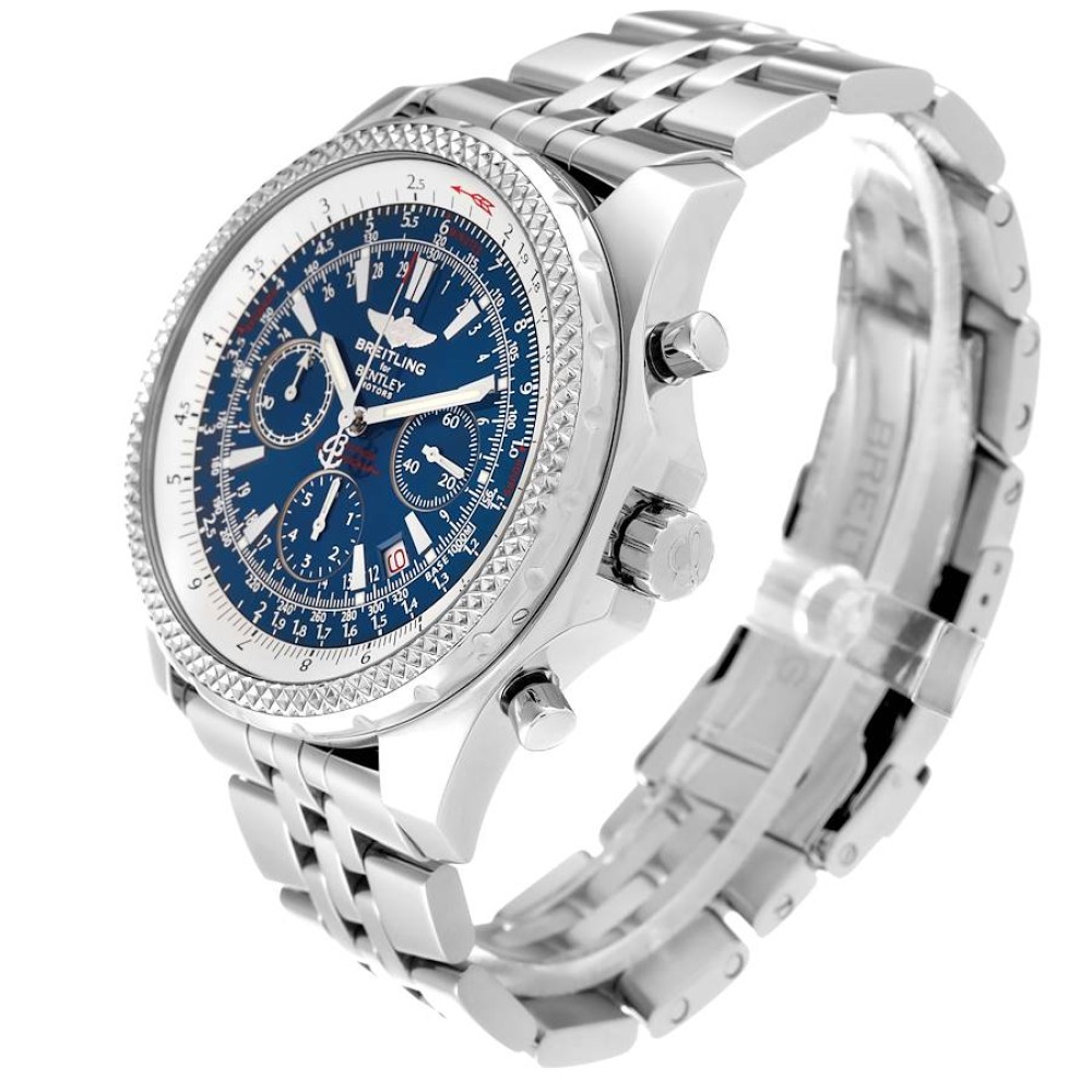 Breitling Bentley Motors Blue Dial Chronograph Steel Mens Watch A25362 Breitling Bentley Motors Blue Dial Chronograph Steel Mens Watch A25362