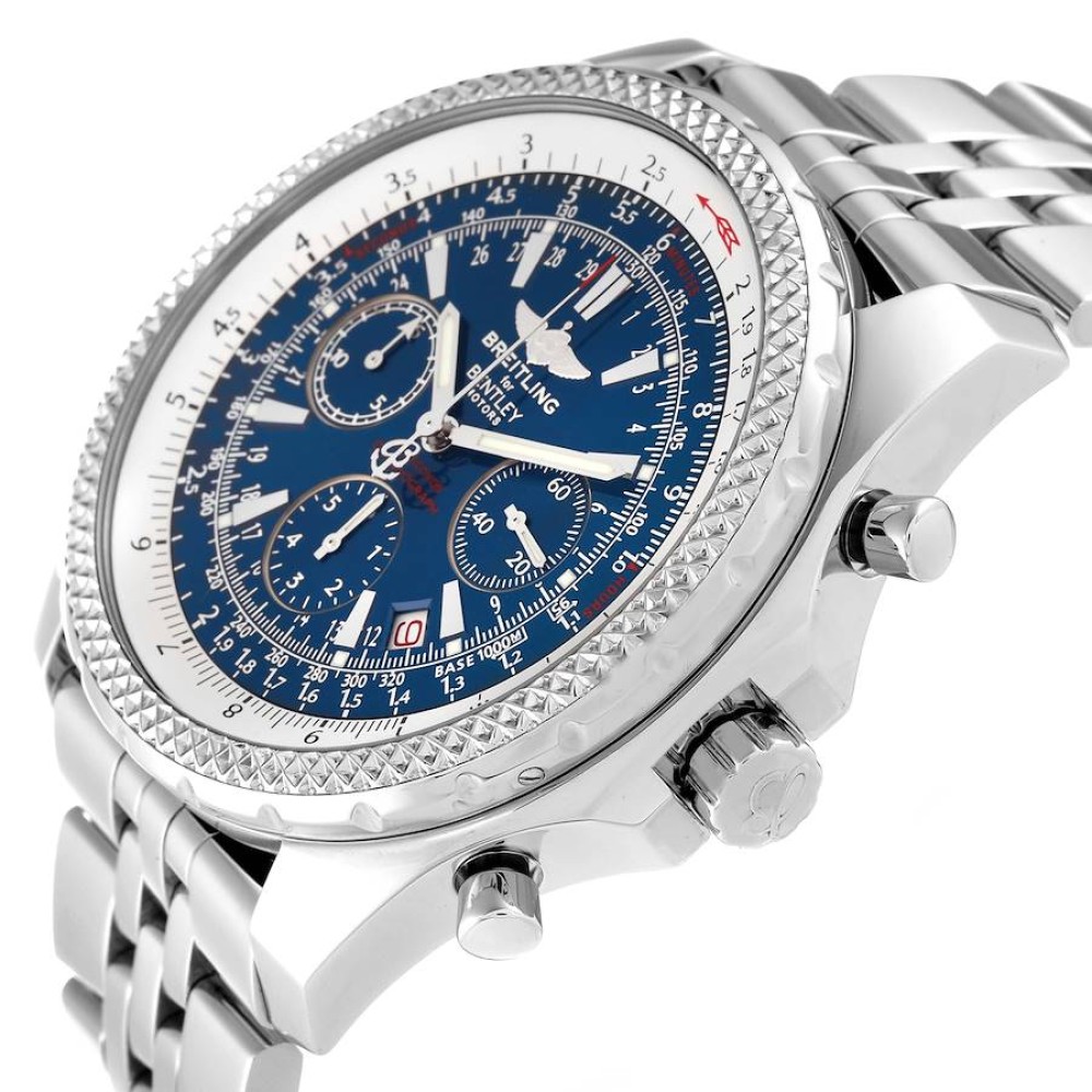 Breitling Bentley Motors Blue Dial Chronograph Steel Mens Watch A25362 Breitling Bentley Motors Blue Dial Chronograph Steel Mens Watch A25362