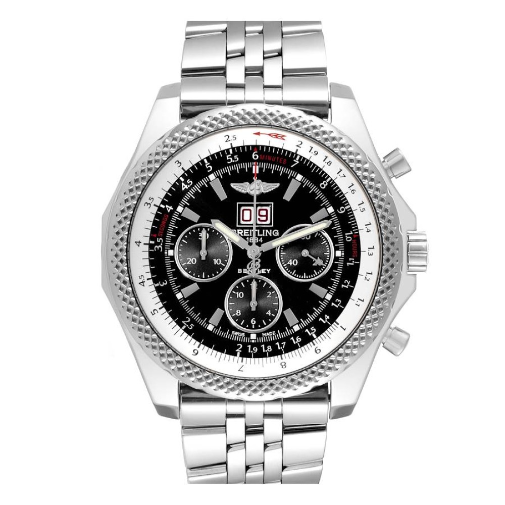 Breitling Bentley 6.75 Speed Chronograph Steel Mens Watch A44364 Breitling Bentley 6.75 Speed Chronograph Steel Mens Watch A44364