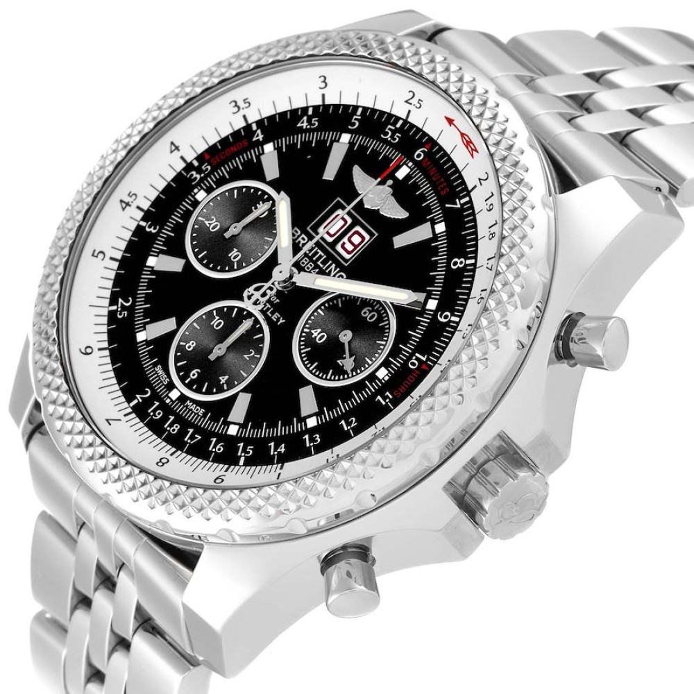 Breitling Bentley 6.75 Speed Chronograph Steel Mens Watch A44364 Breitling Bentley 6.75 Speed Chronograph Steel Mens Watch A44364