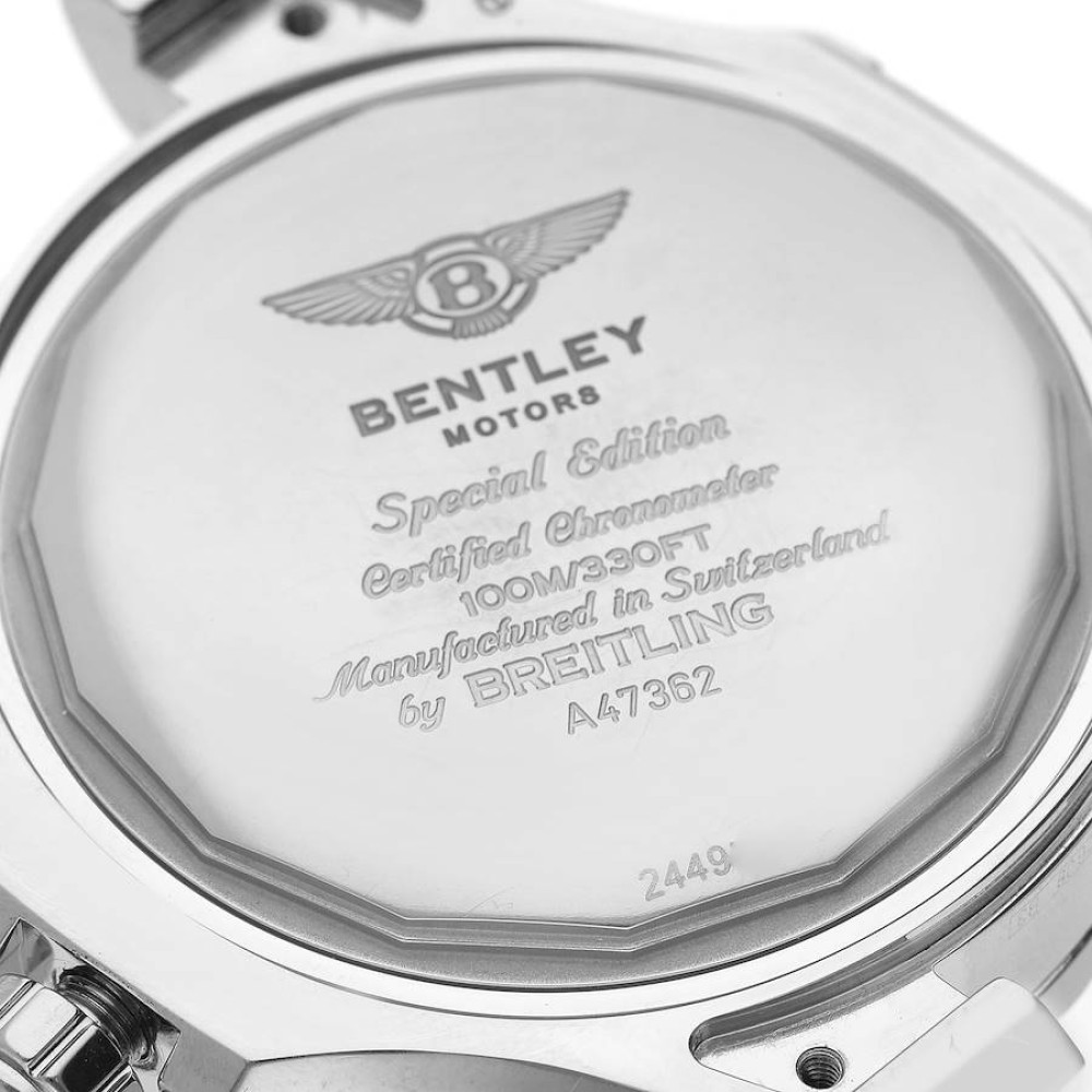 Breitling Bentley GMT Black Dial Steel Mens Watch A47362 Breitling Bentley GMT Black Dial Steel Mens Watch A47362