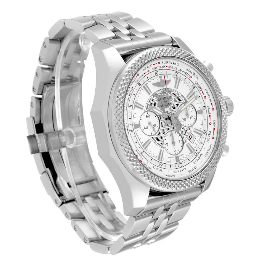 Breitling Bentley GMT B05 Unitime White Dial Steel Mens Watch AB0521 Breitling Bentley GMT B05 Unitime White Dial Steel Mens Watch AB0521