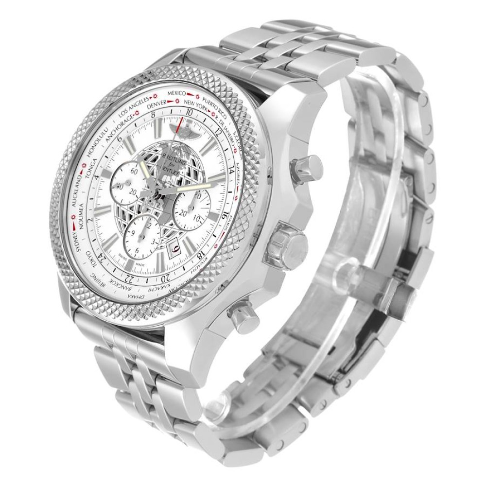 Breitling Bentley GMT B05 Unitime White Dial Steel Mens Watch AB0521 Breitling Bentley GMT B05 Unitime White Dial Steel Mens Watch AB0521