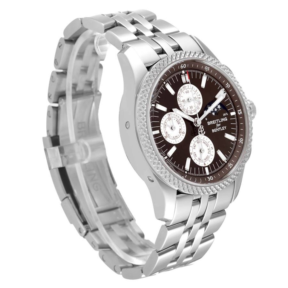 Breitling Bentley Mark VI Complications Steel Platinum Mens Watch P19362 Breitling Bentley Mark VI Complications Steel Platinum Mens Watch P19362