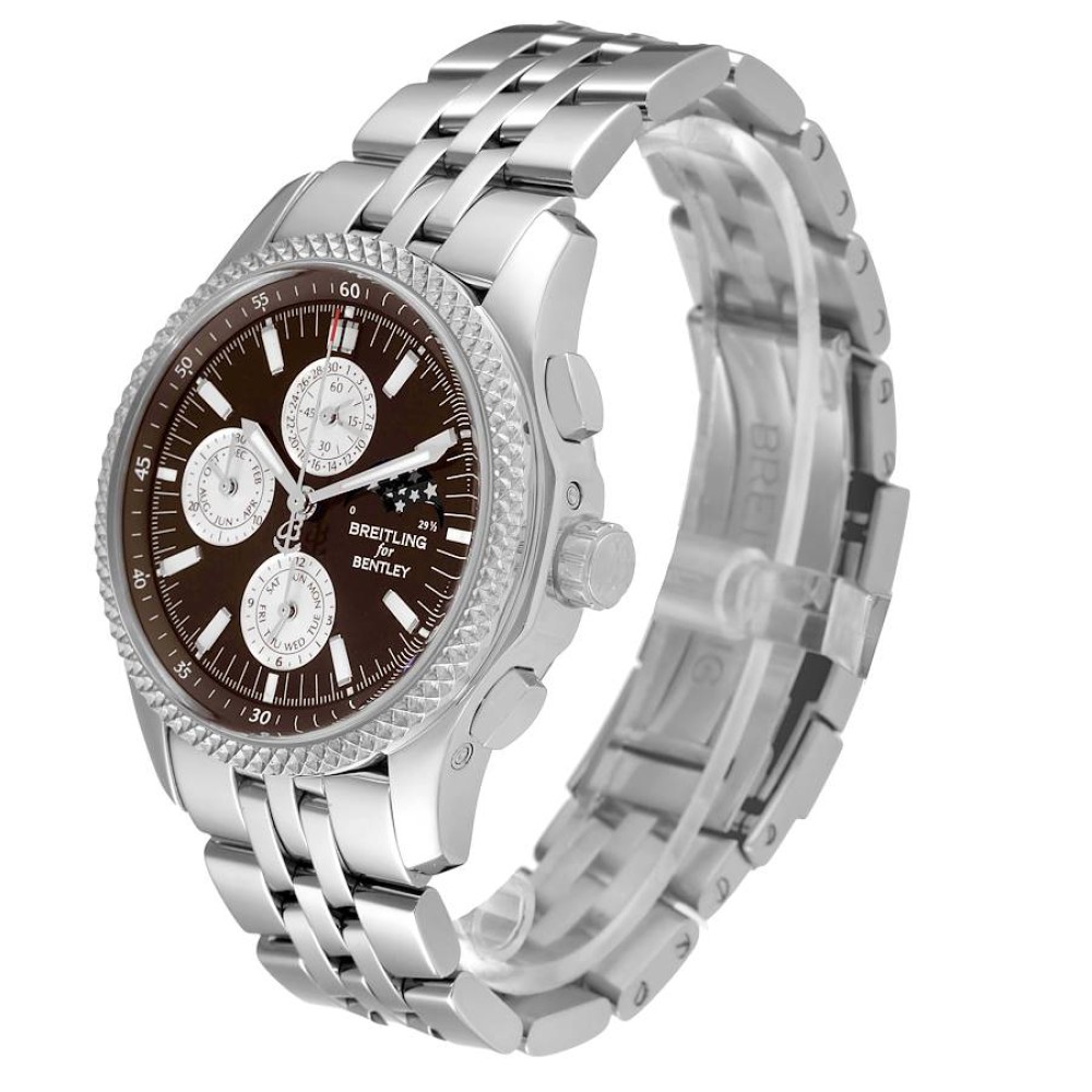Breitling Bentley Mark VI Complications Steel Platinum Mens Watch P19362 Breitling Bentley Mark VI Complications Steel Platinum Mens Watch P19362