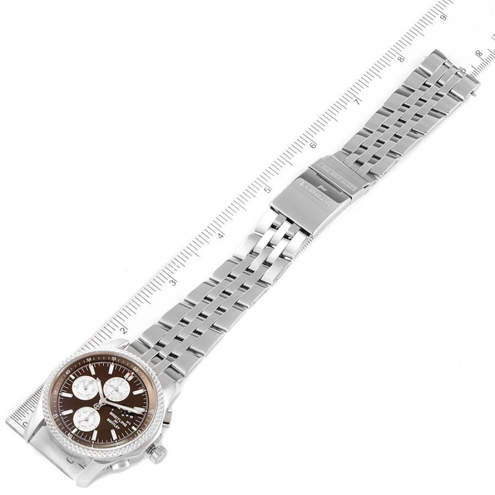 Breitling Bentley Mark VI Complications Steel Platinum Mens Watch P19362 Breitling Bentley Mark VI Complications Steel Platinum Mens Watch P19362
