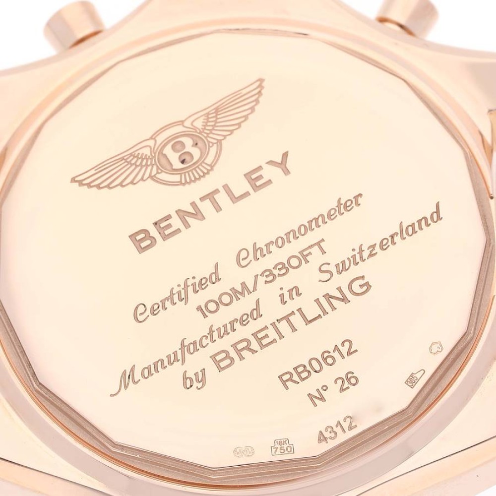 Breitling Bentley B06 Rose Gold Black Dial Mens Watch RB0612 Breitling Bentley B06 Rose Gold Black Dial Mens Watch RB0612