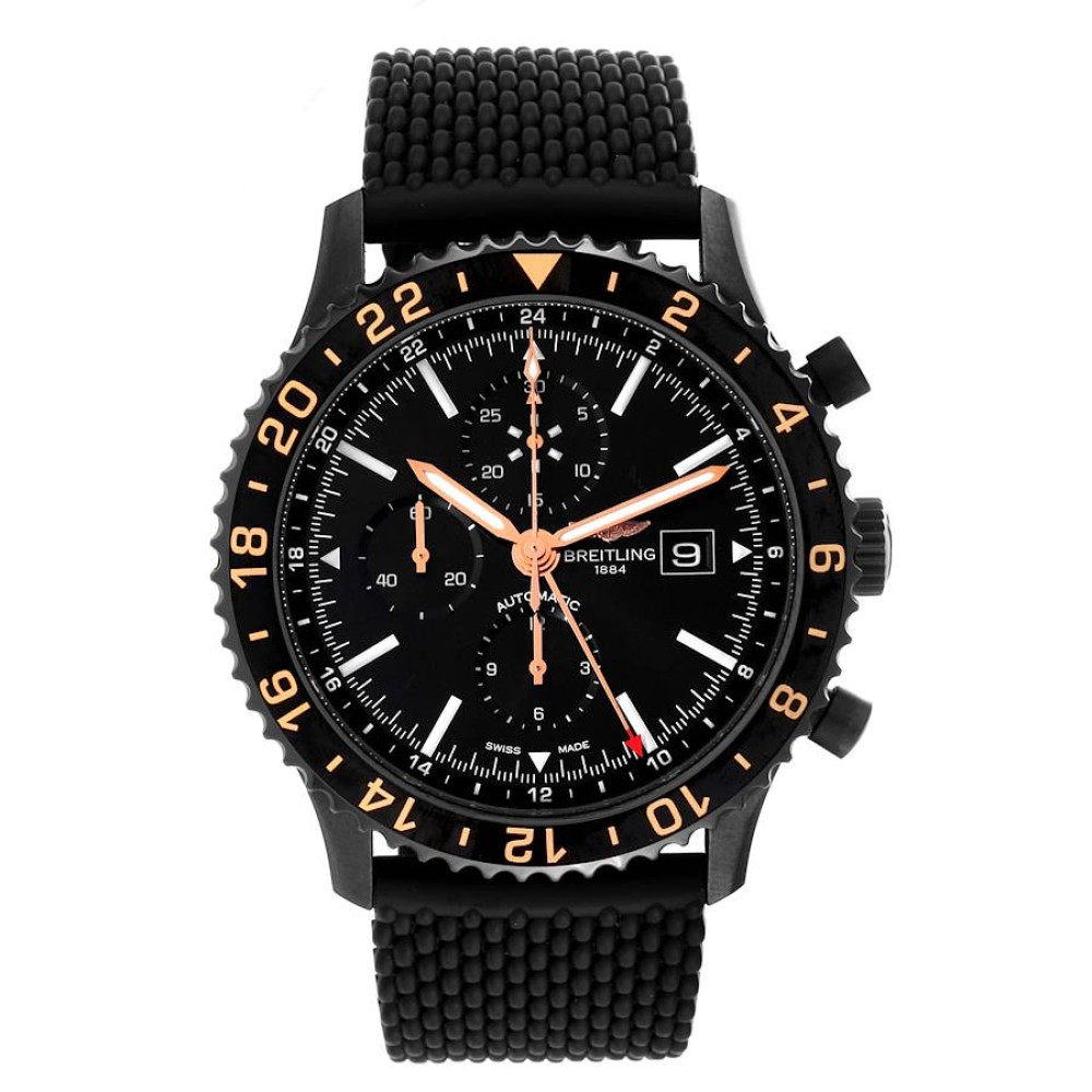 Breitling Chronoliner Las Vegas Edition Blacksteel Mens Watch M24310 Breitling Chronoliner Las Vegas Edition Blacksteel Mens Watch M24310