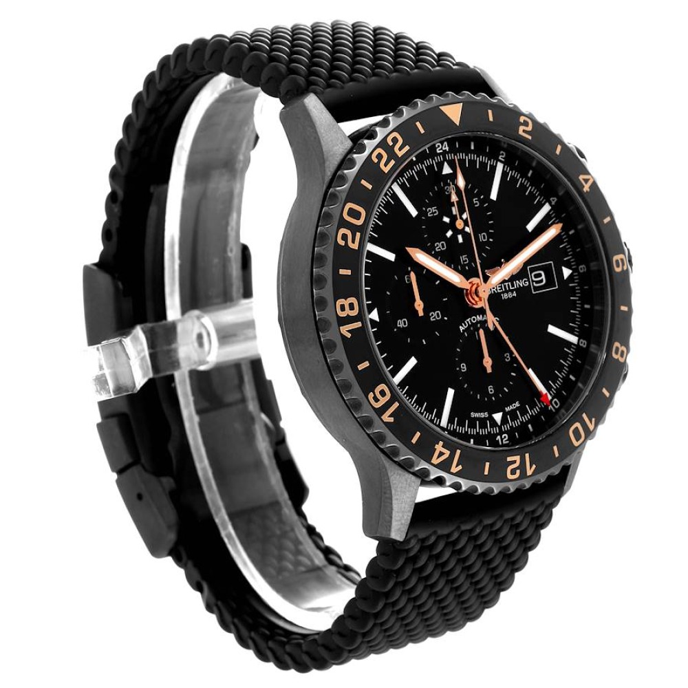 Breitling Chronoliner Las Vegas Edition Blacksteel Mens Watch M24310 Breitling Chronoliner Las Vegas Edition Blacksteel Mens Watch M24310