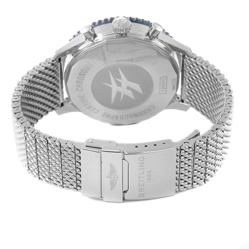 Breitling Chronoliner Blue Dial Steel Mens Watch Y24310