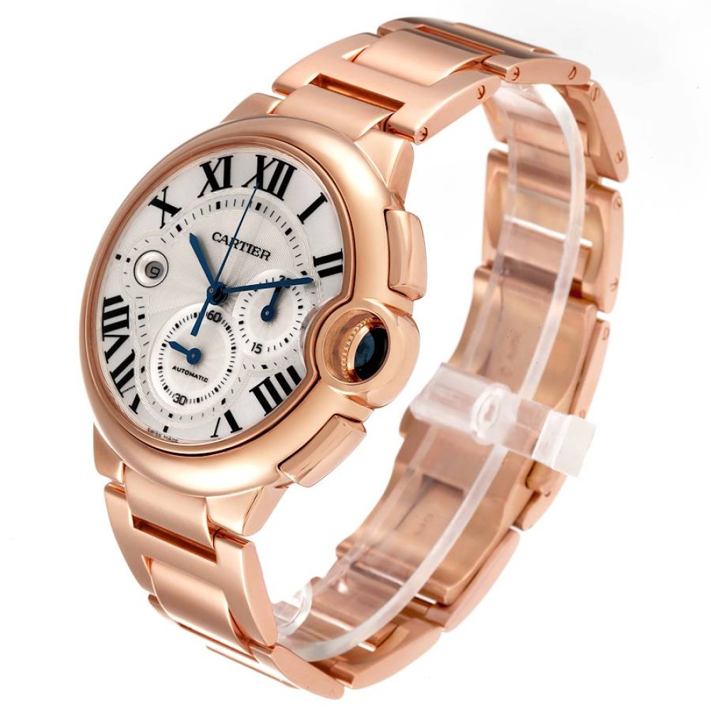 Cartier Ballon Bleu Chronograph Rose Gold Mens Watch W6920008 Cartier Ballon Bleu Chronograph Rose Gold Mens Watch W6920008