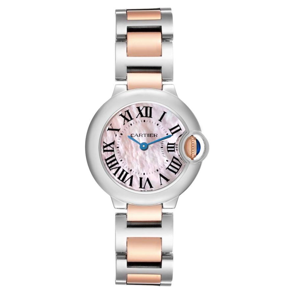 Cartier Ballon Bleu Steel Rose Gold Pink MOP Dial Ladies Watch W6920034 Cartier Ballon Bleu Steel Rose Gold Pink MOP Dial Ladies Watch W6920034