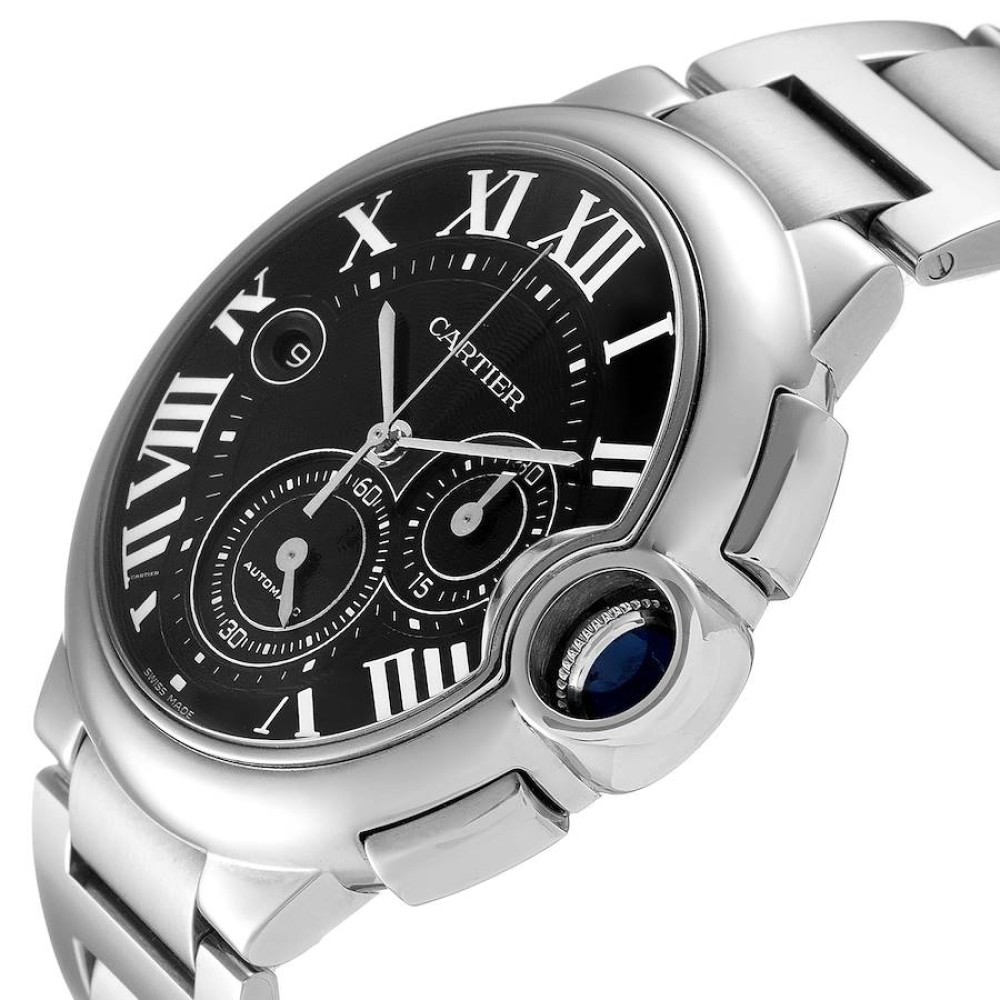Cartier Ballon Bleu XL Black Dial Chronograph Steel Watch W6920077 Cartier Ballon Bleu XL Black Dial Chronograph Steel Watch W6920077