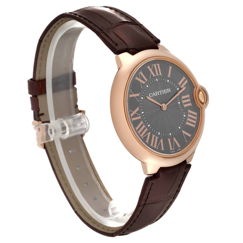 Cartier Ballon Bleu Rose Gold Grey Dial Mens Watch W6920089 Cartier Ballon Bleu Rose Gold Grey Dial Mens Watch W6920089