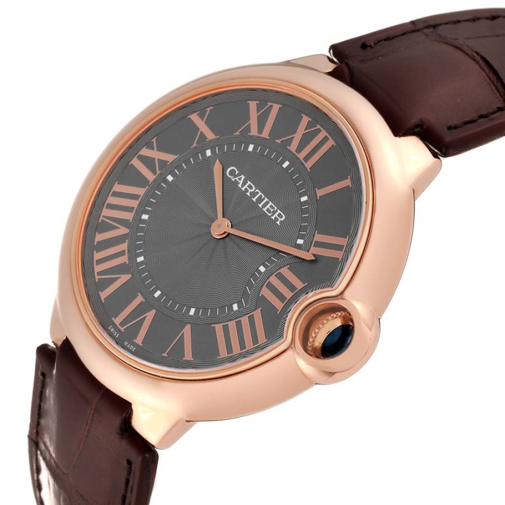 Cartier Ballon Bleu Rose Gold Grey Dial Mens Watch W6920089 Cartier Ballon Bleu Rose Gold Grey Dial Mens Watch W6920089
