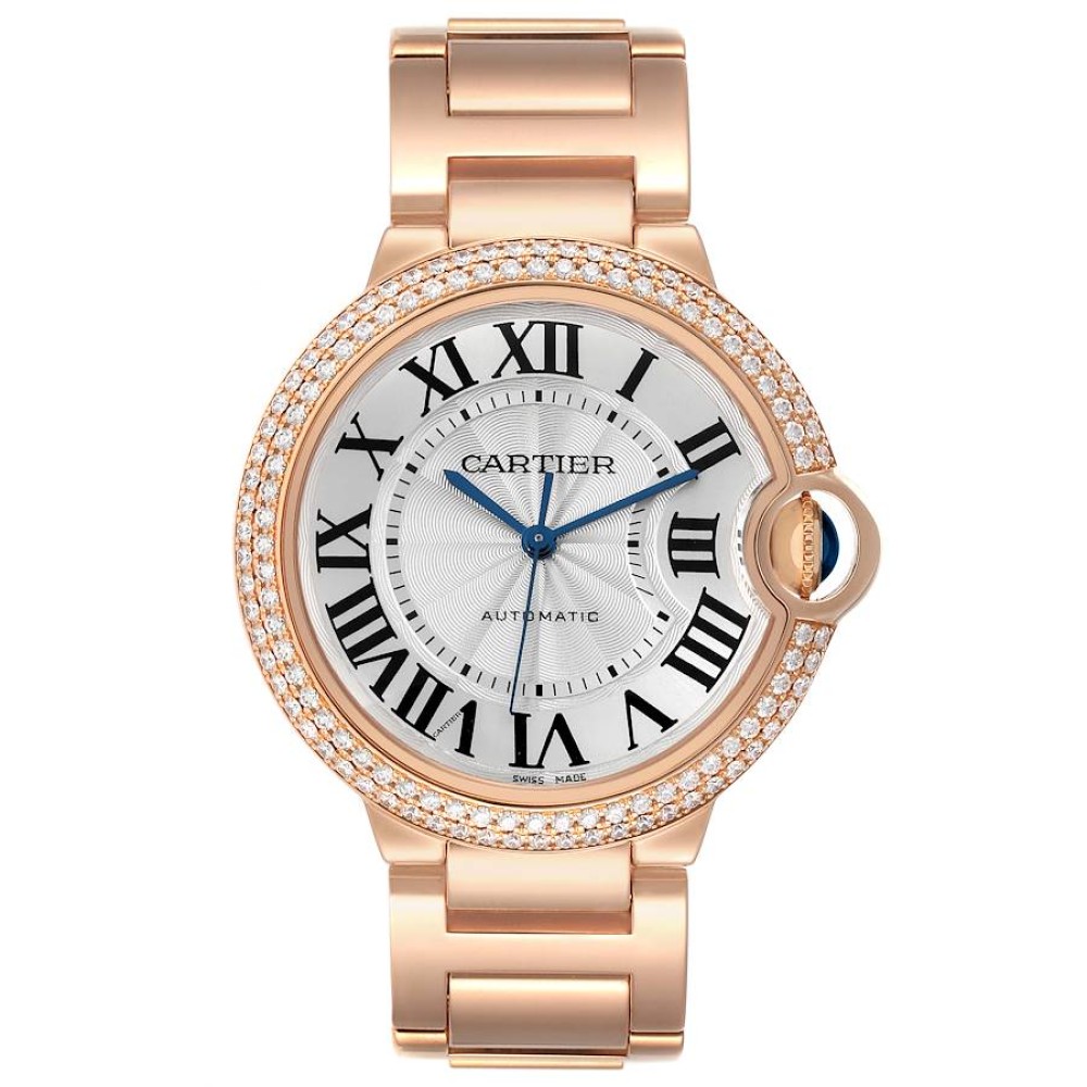 Cartier Ballon Bleu 36mm Automatic Rose Gold Diamond Mens Watch WE9005Z3 Cartier Ballon Bleu 36mm Automatic Rose Gold Diamond Mens Watch WE9005Z3