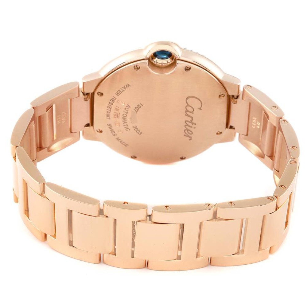 Cartier Ballon Bleu 36mm Automatic Rose Gold Diamond Mens Watch WE9005Z3 Cartier Ballon Bleu 36mm Automatic Rose Gold Diamond Mens Watch WE9005Z3