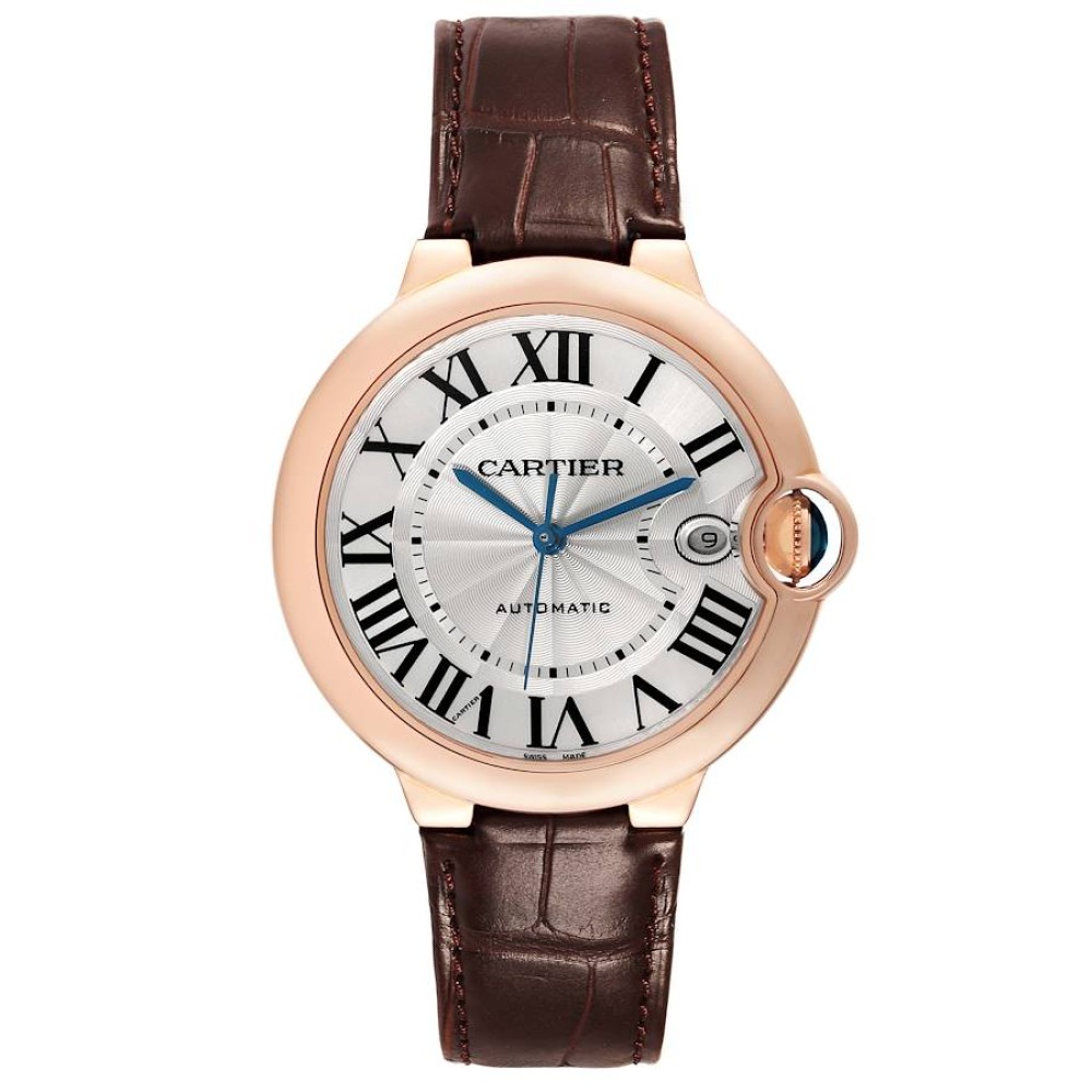 Cartier Ballon Bleu Rose Gold Silver Dial Mens Watch WGBB0035 Cartier Ballon Bleu Rose Gold Silver Dial Mens Watch WGBB0035