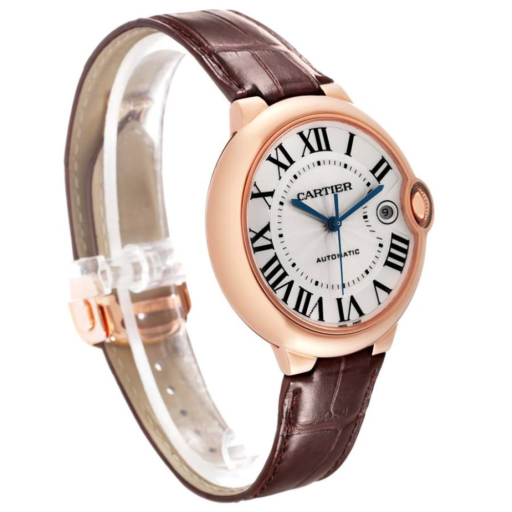 Cartier Ballon Bleu Rose Gold Silver Dial Mens Watch WGBB0035 Cartier Ballon Bleu Rose Gold Silver Dial Mens Watch WGBB0035