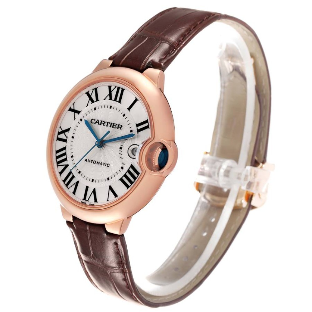 Cartier Ballon Bleu Rose Gold Silver Dial Mens Watch WGBB0035 Cartier Ballon Bleu Rose Gold Silver Dial Mens Watch WGBB0035
