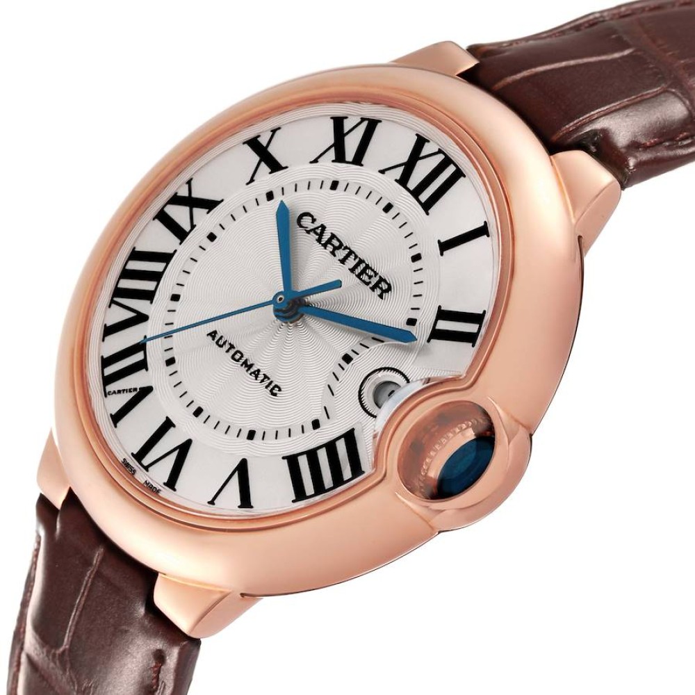 Cartier Ballon Bleu Rose Gold Silver Dial Mens Watch WGBB0035 Cartier Ballon Bleu Rose Gold Silver Dial Mens Watch WGBB0035