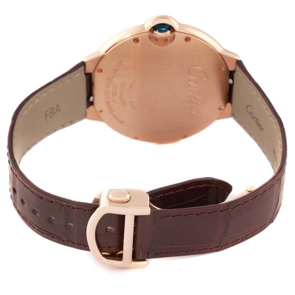Cartier Ballon Bleu Rose Gold Silver Dial Mens Watch WGBB0035 Cartier Ballon Bleu Rose Gold Silver Dial Mens Watch WGBB0035