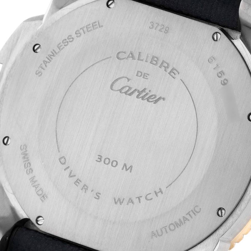 Cartier Calibre Diver Steel Rose Gold Blue Dial Mens Watch W2CA0008 Cartier Calibre Diver Steel Rose Gold Blue Dial Mens Watch W2CA0008