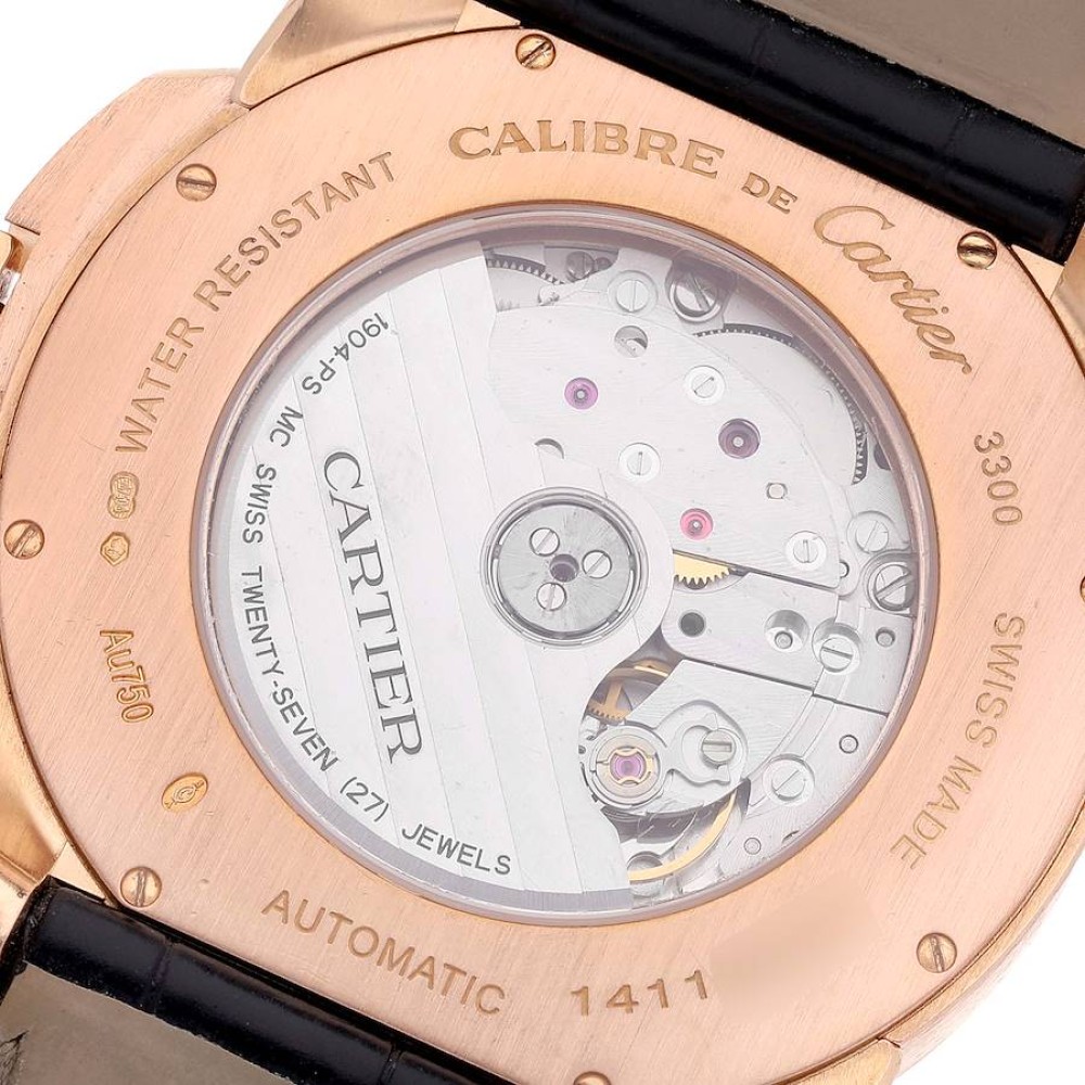 Cartier Calibre Rose Gold Brown Dial Automatic Mens Watch W7100007 Cartier Calibre Rose Gold Brown Dial Automatic Mens Watch W7100007