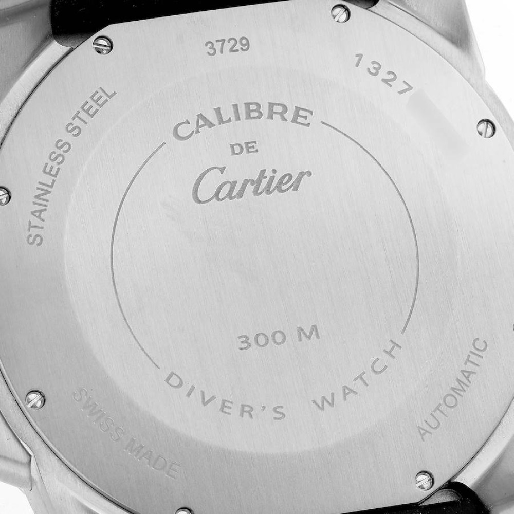 Cartier Calibre Diver Black Dial Steel Mens Watch W7100056 Cartier Calibre Diver Black Dial Steel Mens Watch W7100056