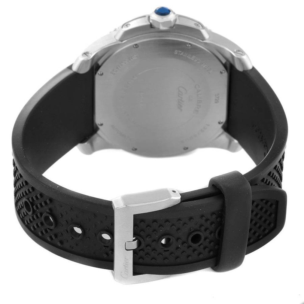 Cartier Calibre Diver Black Dial Steel Mens Watch W7100056 Cartier Calibre Diver Black Dial Steel Mens Watch W7100056