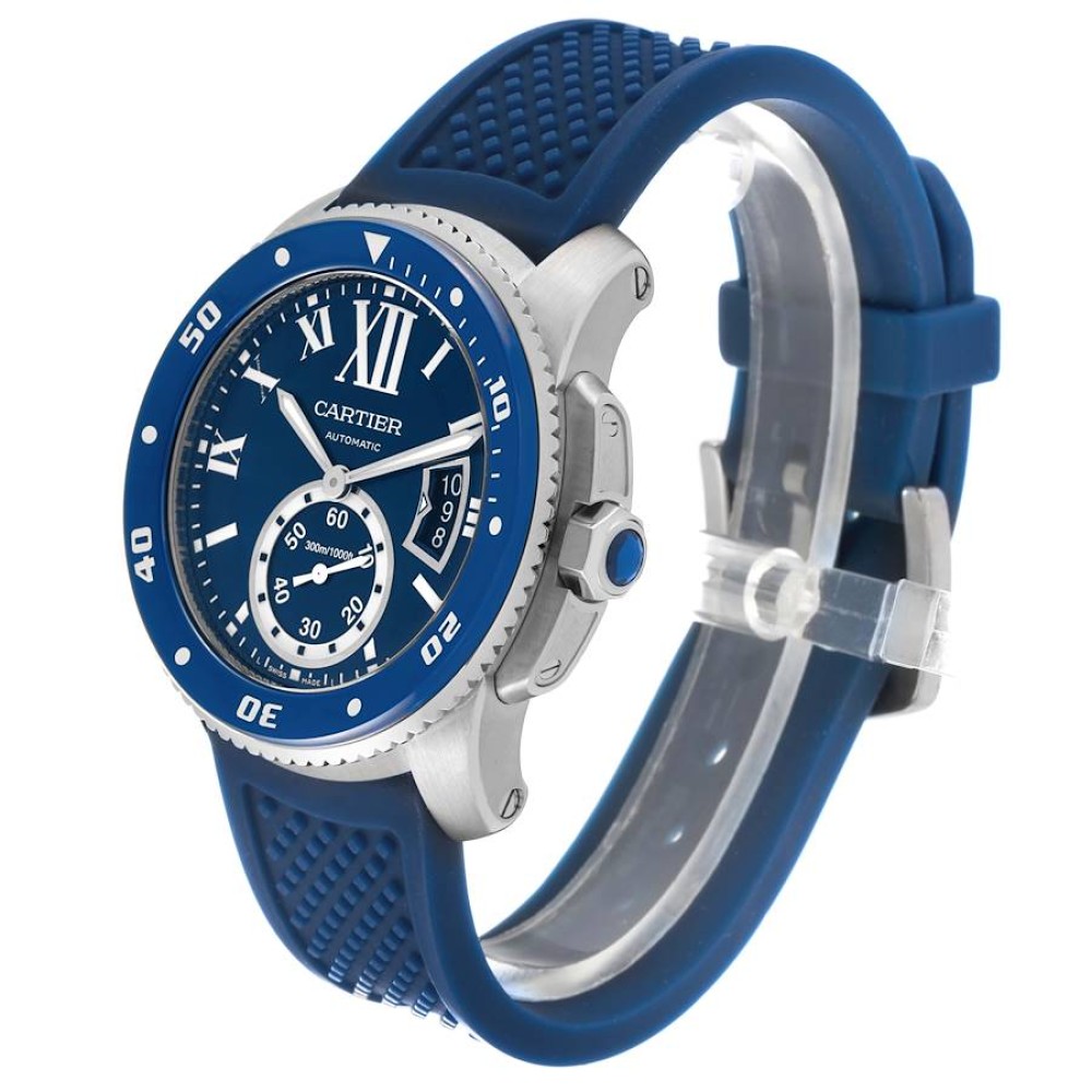Cartier Calibre Diver Blue Dial Steel Mens Watch WSCA0010 Cartier Calibre Diver Blue Dial Steel Mens Watch WSCA0010